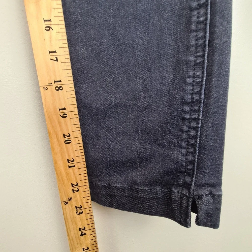 Studio Blue‎ Womens Navy Blue High Rise Utility Slim Cropped Pants Size 27 Jeans